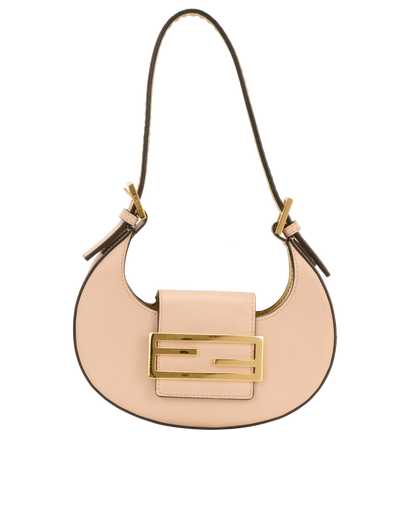 Shoulder Bag, &pound;550, Handbags, Pink, Leather, Front view